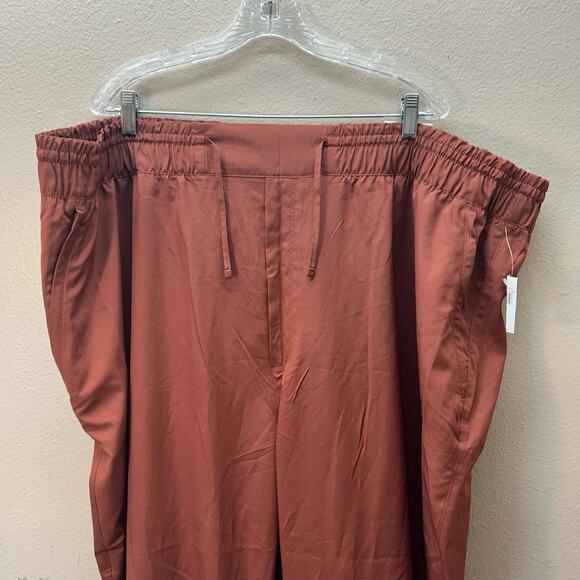 Old Navy Mens Jogger Pants 4XL Red Performance Tech Stretch Drawstring NEW - Picture 6 of 11